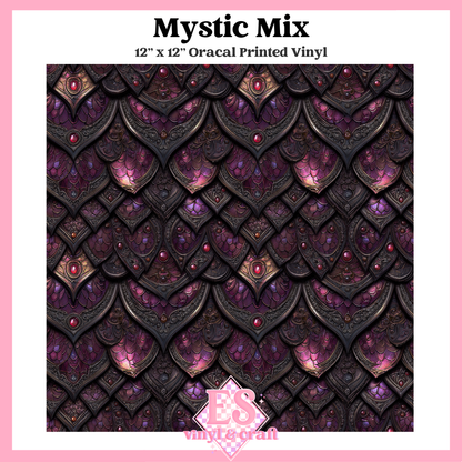 Gemstone Dragon Scale Collection - 12" x 12" Sheet (14 Different De image 14