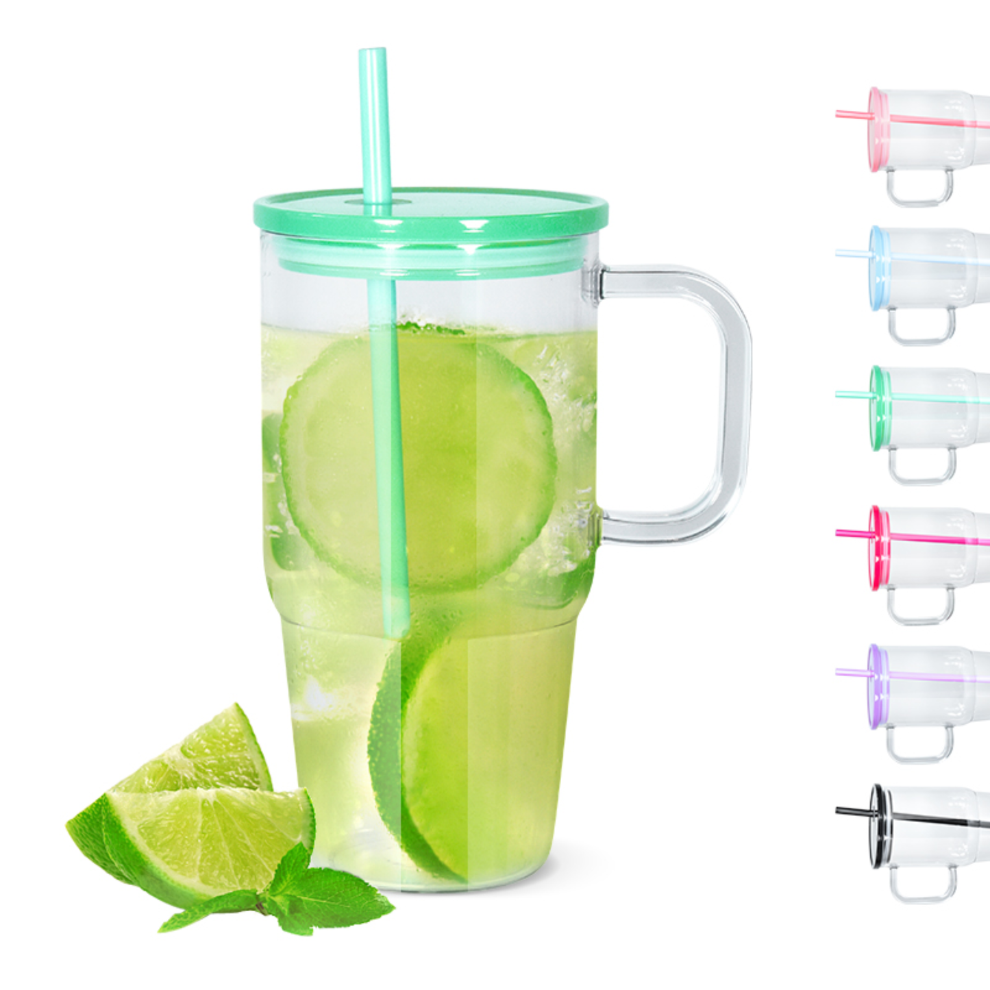 20oz Reusable Travel Ice Coffee Water Bottle Tumblers image 8