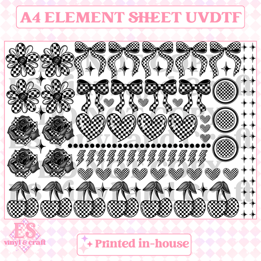 Checker - UVDTF (A4 Sheet) 210mm x 300mm image 0