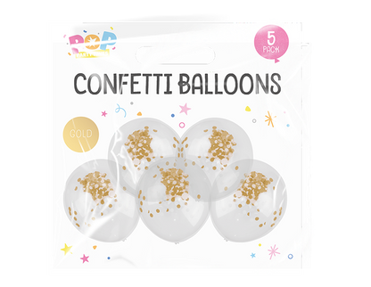 Confetti Balloons - Pack of 5 image 1