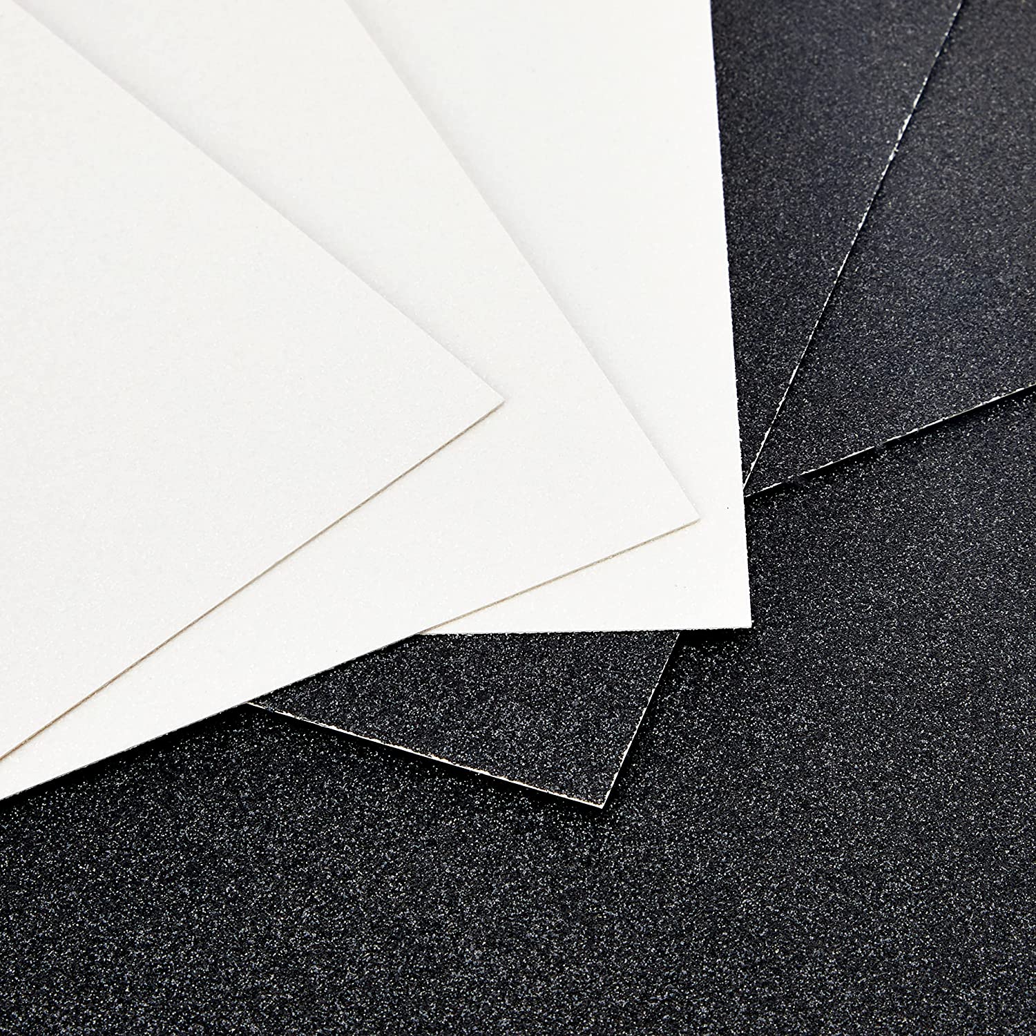 Dovecraft Double Sided Glitter Pack - Black & White 350gsm 6 Sheets image 2