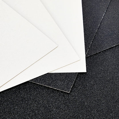 Dovecraft Double Sided Glitter Pack - Black & White 350gsm 6 Sheets image 2