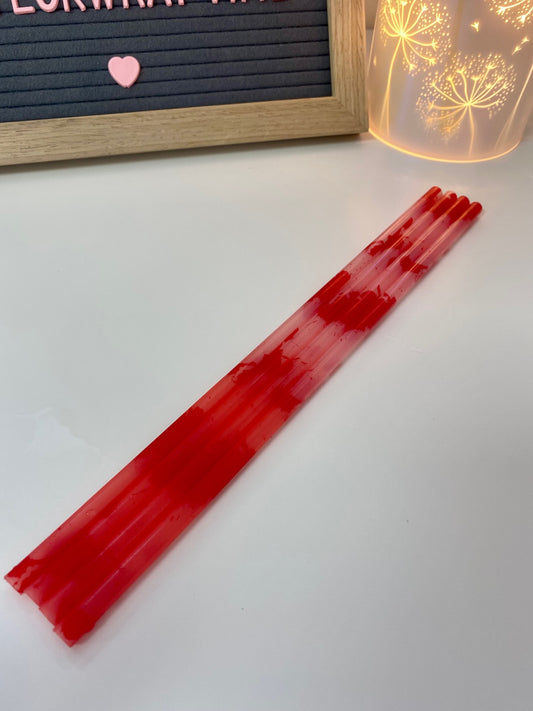 Blood Splatter Colour Change Clear Straw image 0