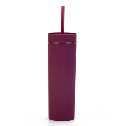 Matte Skinny Tumblers Double Wall 16oz (Letters Z - A11)